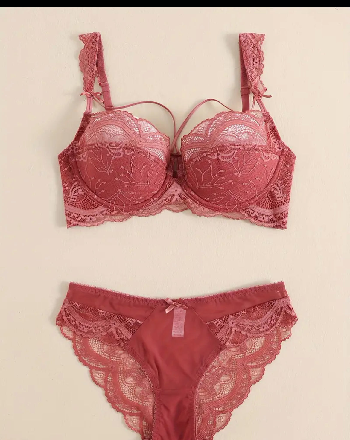 Floral Lace Bra & Panties set