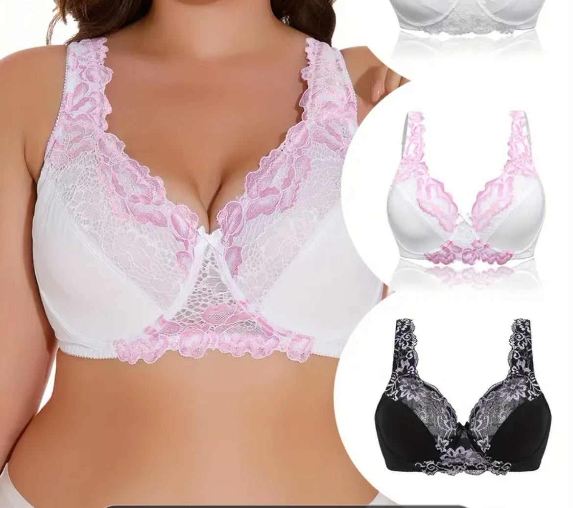Plus Size Bra Set - 3 pack