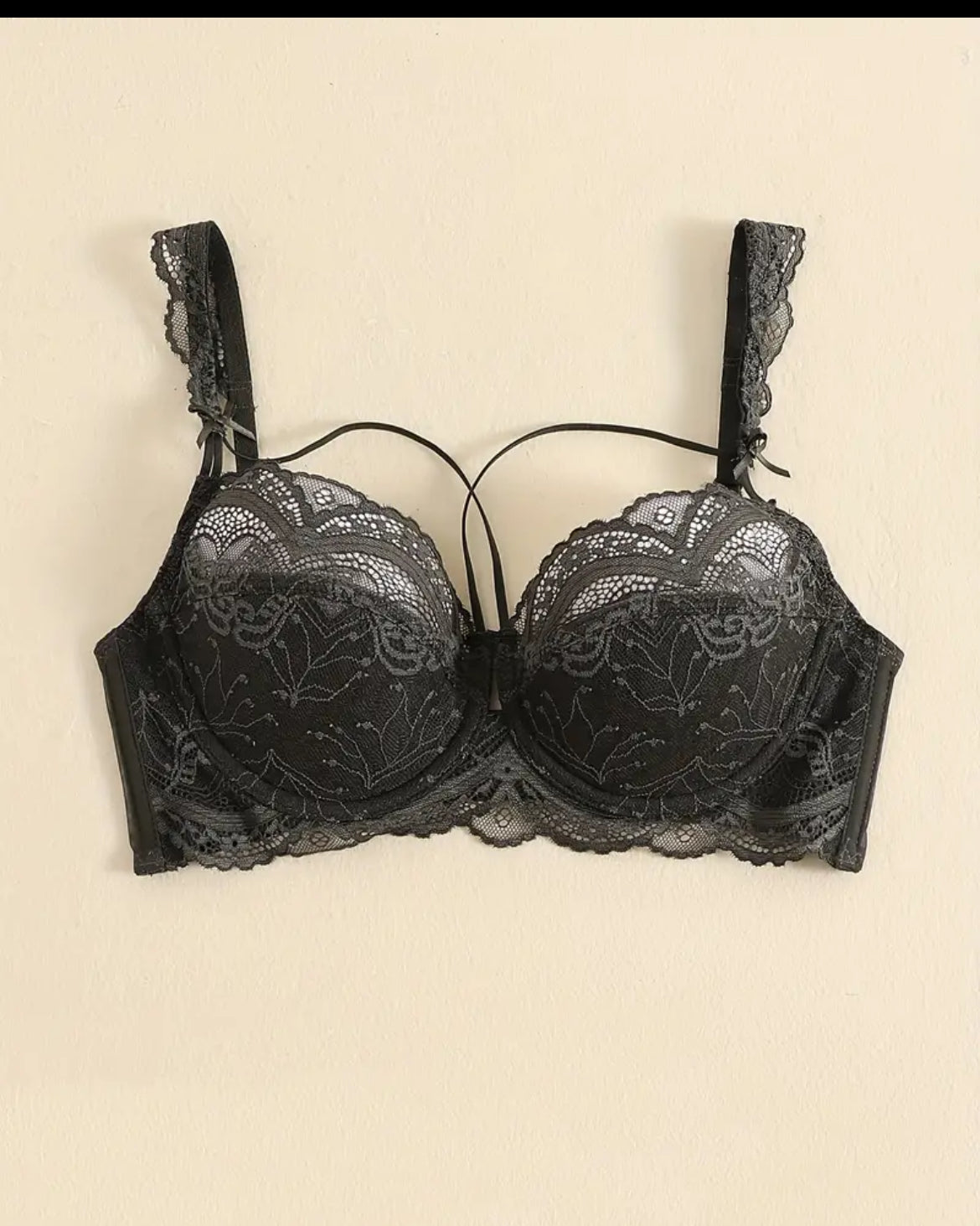 Floral Laced Bra and Panties Set