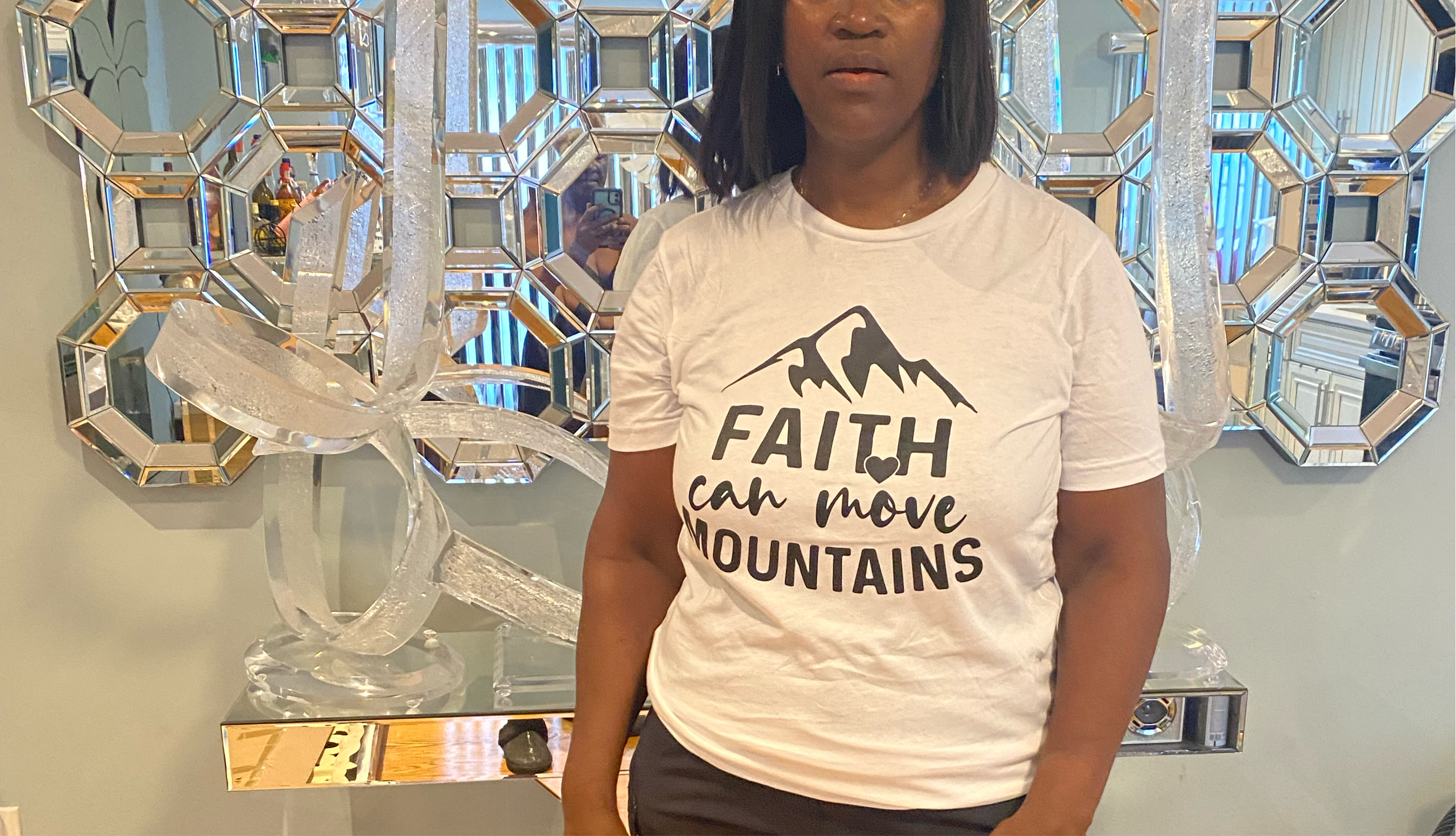 UNISEX- Inspired Short T-Shirt- Faith can move Mountains